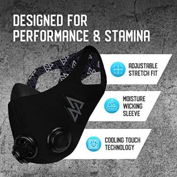 TRAININGMASK 2.0 - Elevation Training Mask for High Altitude Endurance & Breathing Workouts - Ideal ...
