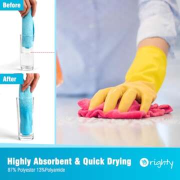 Orighty 24-Pack Microfiber Cleaning Cloths for All Surfaces