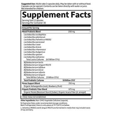 Garden of Life Mood+ Probiotic for Relaxation & Gut Health