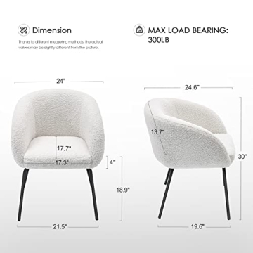 Stylish Zesthouse Sherpa Dining Chairs Set of 2