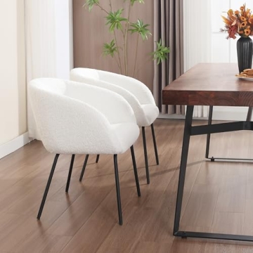 Stylish Zesthouse Sherpa Dining Chairs Set of 2