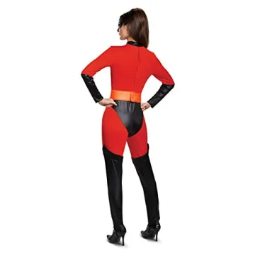 Women's Mrs. Incredible Costume Superhero Jumpsuit Foam Belt