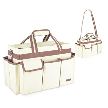 Large Waterproof Cleaning Caddy Organizer with Adjustable Dividers