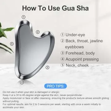 ZminRN Terahertz Gua Sha Facial Tools Guasha Tool for Face Body Gua Sha Stone Lymphatic Drainage Massager