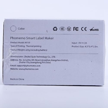 Phomemo Label Printer - M110 Thermal Label Printer Barcode Label Maker Mini Bluetooth Sticker Printer for Small Business, Home, Office, Logo, Address, Name Tag, Clothing, Organizing, Pink