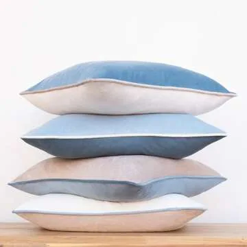 Stylish MONDAY MOOSE Set of 4 Velvet Pillow Covers