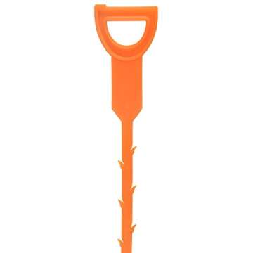 4 Pack Hair Drain Clog Remover, Ishua Hair Drain Clog Remover Cleaning Tool Multi-tooth Hair Drain Clog Remover Efficiently Catches Hair 19.3 Inch Plastic Drain Cleaner Removal