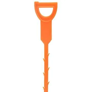 4 Pack Hair Drain Clog Remover, Ishua Hair Drain Clog Remover Cleaning Tool Multi-tooth Hair Drain Clog Remover Efficiently Catches Hair 19.3 Inch Plastic Drain Cleaner Removal