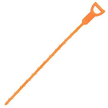 4 Pack Hair Drain Clog Remover, Ishua Hair Drain Clog Remover Cleaning Tool Multi-tooth Hair Drain Clog Remover Efficiently Catches Hair 19.3 Inch Plastic Drain Cleaner Removal