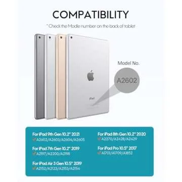 CHESONA for iPad Keyboard 9th Generation 10.2 inch, Detachable Wireless with Trackpad, Pencil Holder...