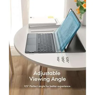 CHESONA iPad Keyboard Case 9th Gen with Trackpad