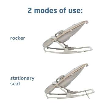 Maxi-Cosi Kori 2-in-1 Baby Bouncer Seat for Infants, Baby Rocker Chair, Portable Baby Bouncer, Classic Oat