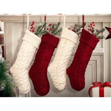 Fesciory 18 Inch Christmas Stockings for Festive Decor