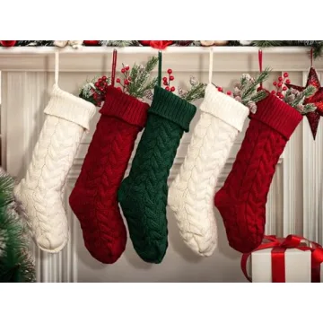 Fesciory 18 Inch Christmas Stockings for Festive Decor