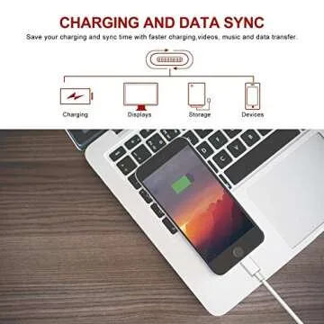 sharllen iPhone Charger Cable 5 Pack 6FT USB Fast Charging Syncing Cord Cables Compatible iPhone 14/13/12/11/XS/Max/XR/X/8/8Plus/7/7P/6S/iPad/IOS White