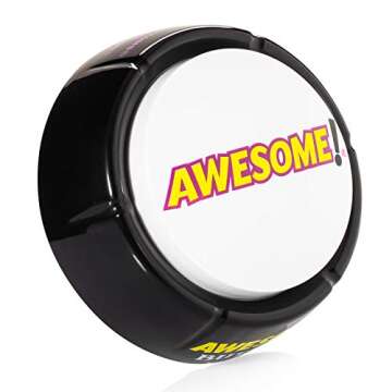 The Original Awesome Button - Playful Desk Toy with 15 Sounds