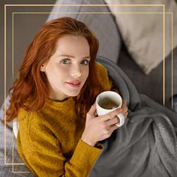 15 Pack 50 x 60 Inch Fleece Throw Blankets Soft Cozy Microfleece Lightweight Warm Comfy Pet Blankets for Home Office Couch Sofa Car Airplane Travel Outdoor(Gray)