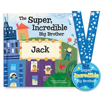 Super Incredible Big Brother (Twins) - Personalized Children's Book - I See Me! (Softcover)
