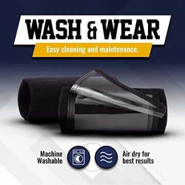 GSM Brands Quarterback (QB) Play Wristband - Youth Size - Pro Football Armband Playbook - 5 Pack (Black)