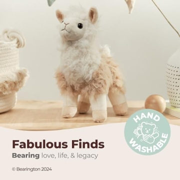 Bearington Llamar Plush Llama Stuffed Animal, 10 inches