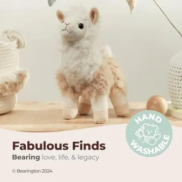 Bearington Llamar Plush Llama Stuffed Animal, 10 inches