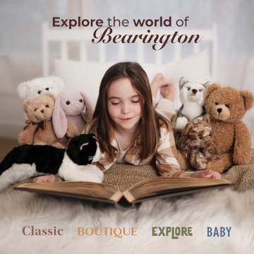 Bearington Llamar Plush Llama Stuffed Animal, 10 inches