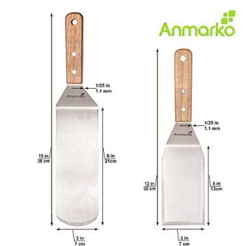 Professional Metal Spatula Set - Perfect for BBQ and Cooking