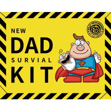 New Dad Survival Kit, Funny Gift for New Dad, New Parents, Gag Gift for Dad to be. Novelty Gift Idea...