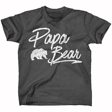 Texas Tees Bear Shirts for Men & Women | Papa Bear Gray Tee
