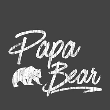 Stylish Papa Bear Gray Men’s T-Shirt | Texas Tees