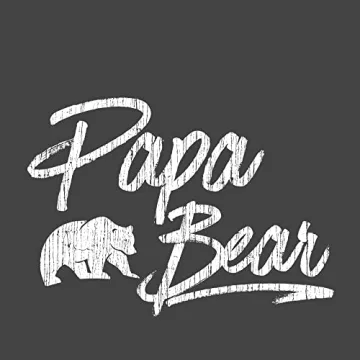 Stylish Papa Bear Gray Men’s T-Shirt | Texas Tees