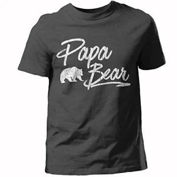 Stylish Papa Bear Gray Men’s T-Shirt | Texas Tees