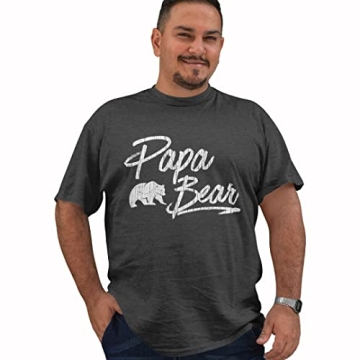 Stylish Papa Bear Gray Men’s T-Shirt | Texas Tees