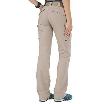 5.11 Tactical Women's Stryke Covert Cargo Pants, Stretchable, Gusseted Construction, Style 64386, Khaki, Size 18 Regular