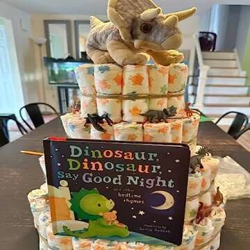 GUFOPONAS 12PCS Realistic Dinosaur Figures Mini Dinosaur Toy Set Dino Party Cupcake Toppers 3 Inch f...