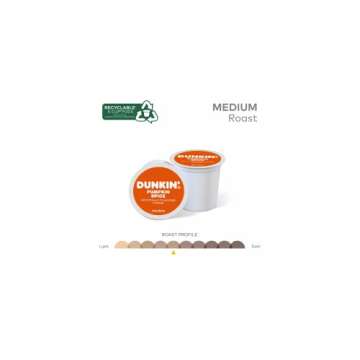 Dunkin Donuts Pumpkin Spice Coffee Pods - 22 Count for Keurig