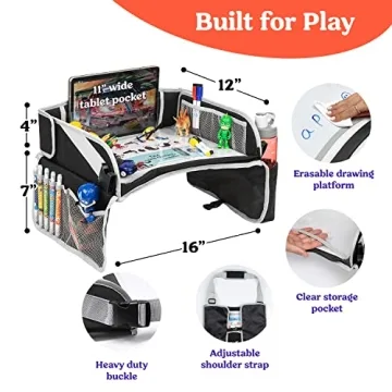 PILLANI Kids Travel Tray for Car & Airplane Entertainment