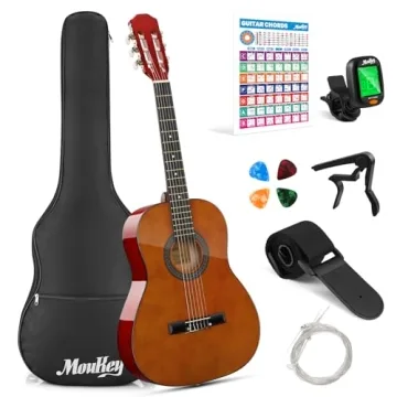Moukey 36" Acoustic Guitar for Kids - Complete Beginner Kit
