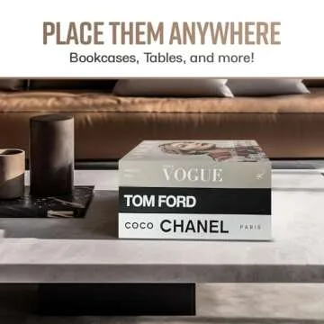 TOP CLADD Decorative Faux Books for Elegant Home Decor