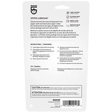 GEAR AID Zipper Cleaner & Lubricant with Brush Kit 2oz