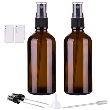 Hydior Amber Glass Spray Bottles for Essential Oils