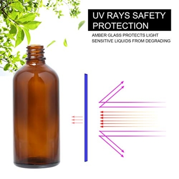 Hydior Amber Glass Spray Bottles for Essential Oils