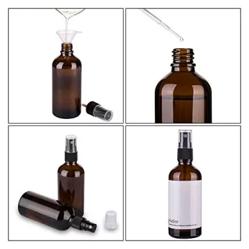 Hydior Amber Glass Spray Bottles for Essential Oils