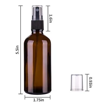 Hydior Amber Glass Spray Bottles for Essential Oils