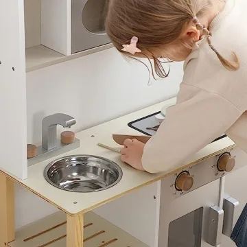 Wooden Play Kitchen Set for Kids' Creative Play