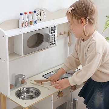 Wooden Play Kitchen Set for Kids' Creative Play