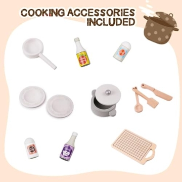 Wooden Play Kitchen Set for Kids' Creative Play