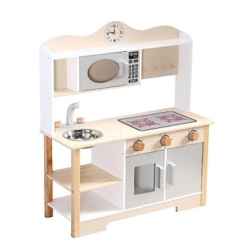 Wooden Play Kitchen Set for Kids' Creative Play