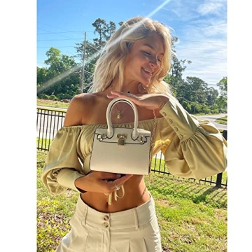 EVVE Women's Mini Satchel Evening Bag in Lavender