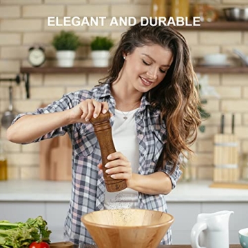 XWXO Wood Salt and Pepper Grinder Set for Culinary Fun